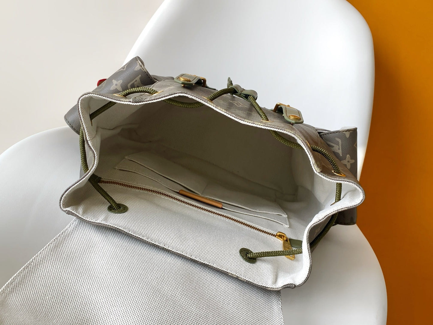 Louis Vuitton LV Christopher MM Backpack - Khaki Green Monogram Surplus Canvas Rucksack