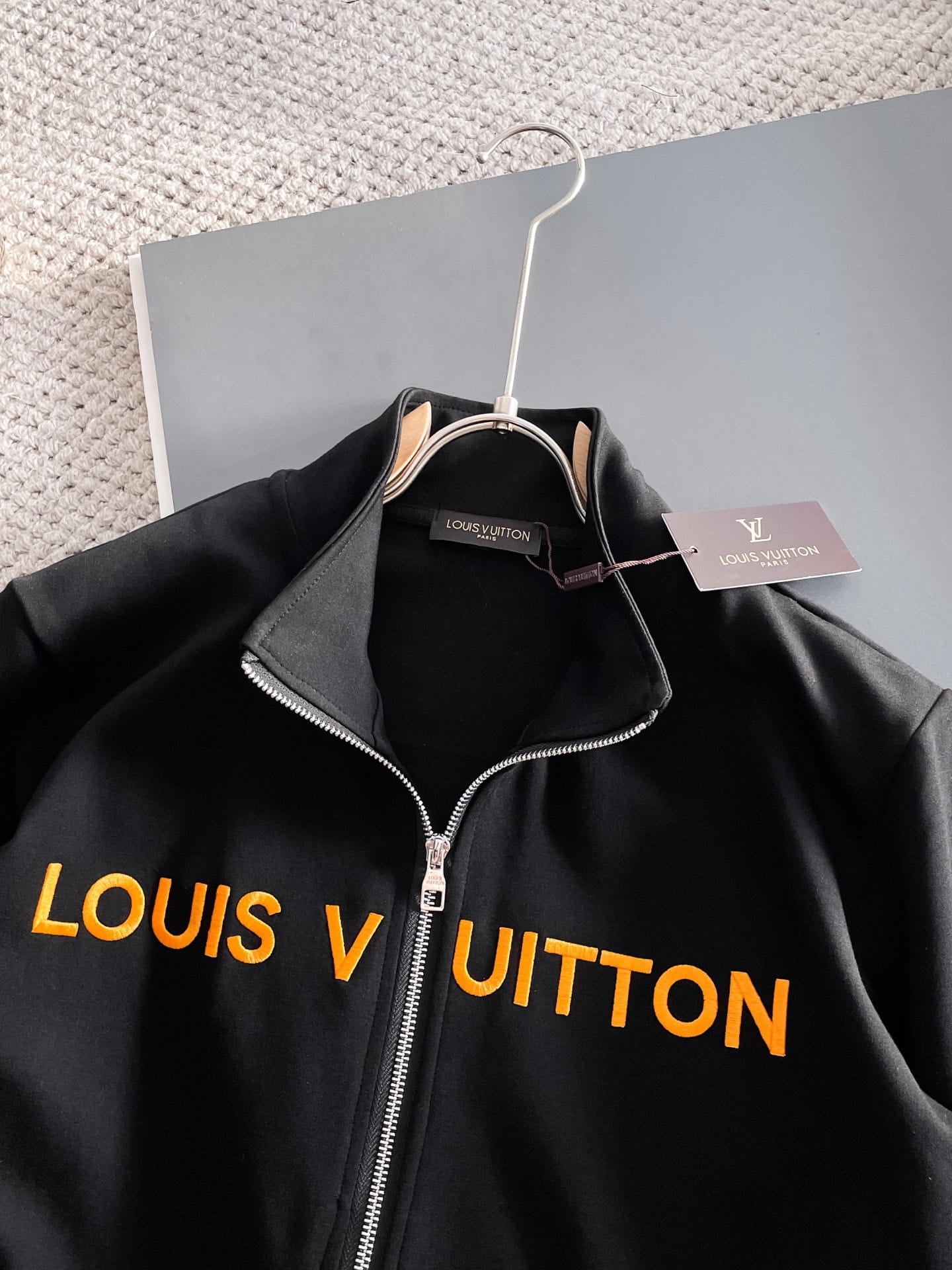 Louis Vuitton LV Embroidered Logo Tracksuit - Black & Yellow
