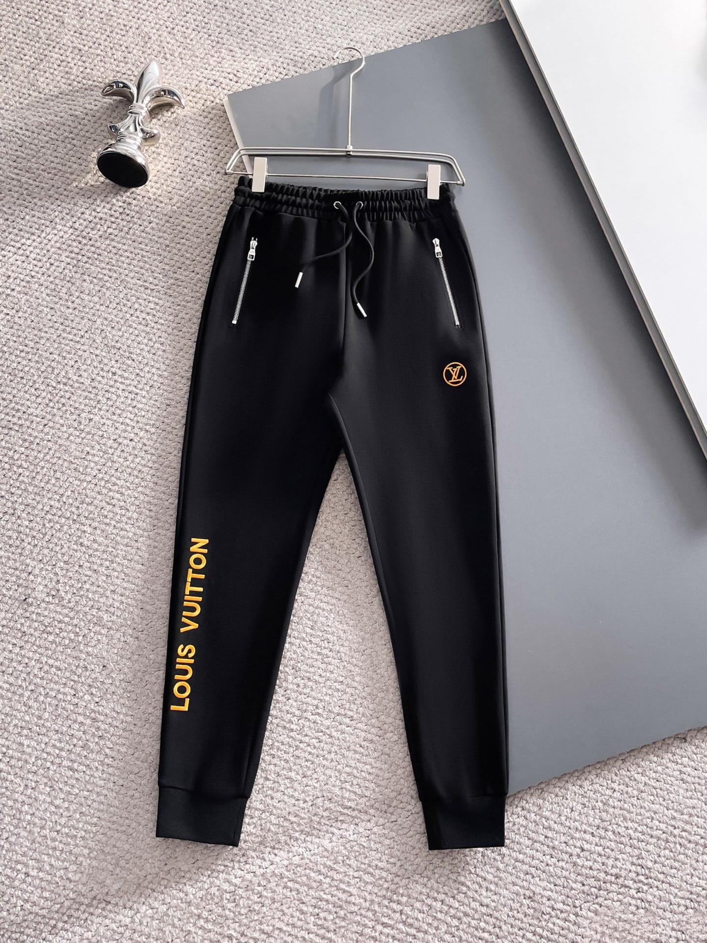 Louis Vuitton LV Embroidered Logo Tracksuit - Black & Yellow