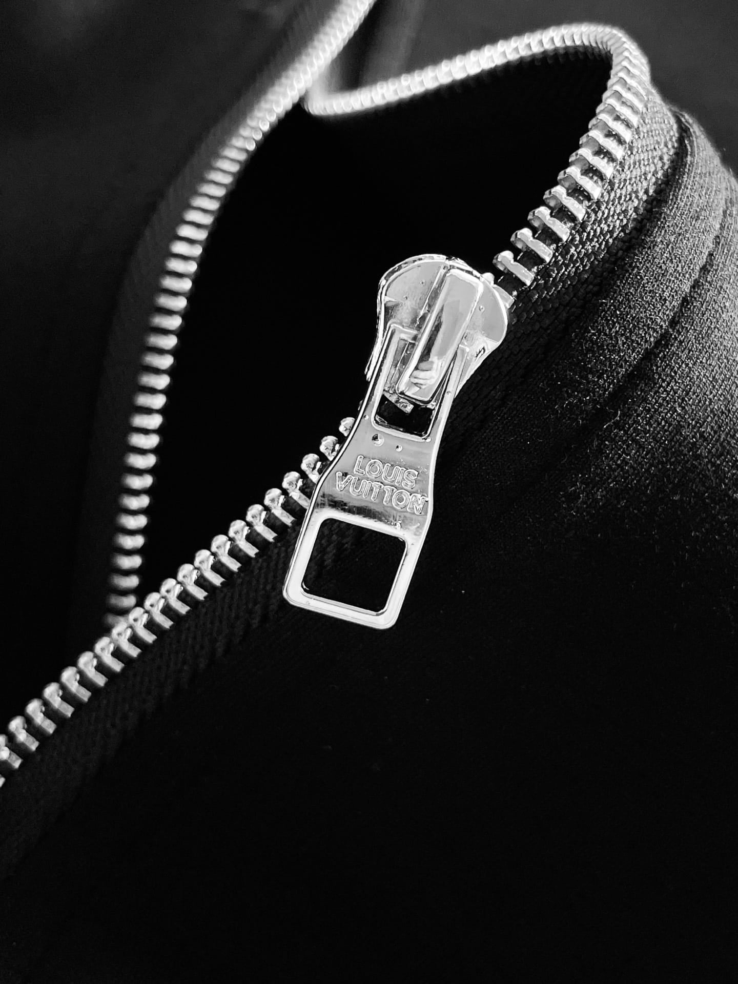 Louis Vuitton LV Embroidered Logo Tracksuit - Black & Yellow Technical Knit Jacket and Pants Set