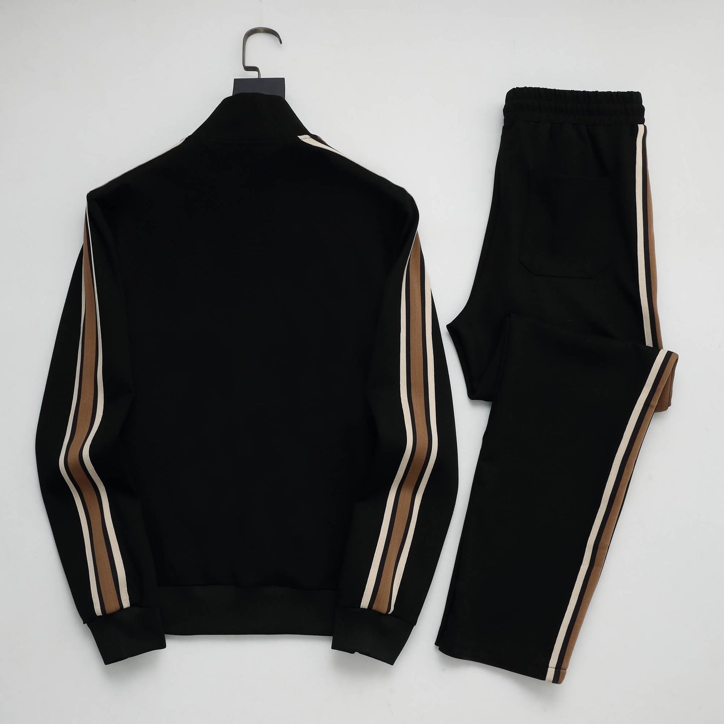 Louis Vuitton LV Embroidered Side Stripe Tracksuit Black Technical Jersey