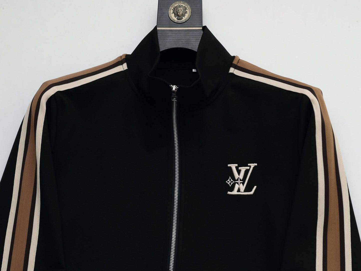 Louis Vuitton LV Embroidered Side Stripe Tracksuit Black Technical Jersey