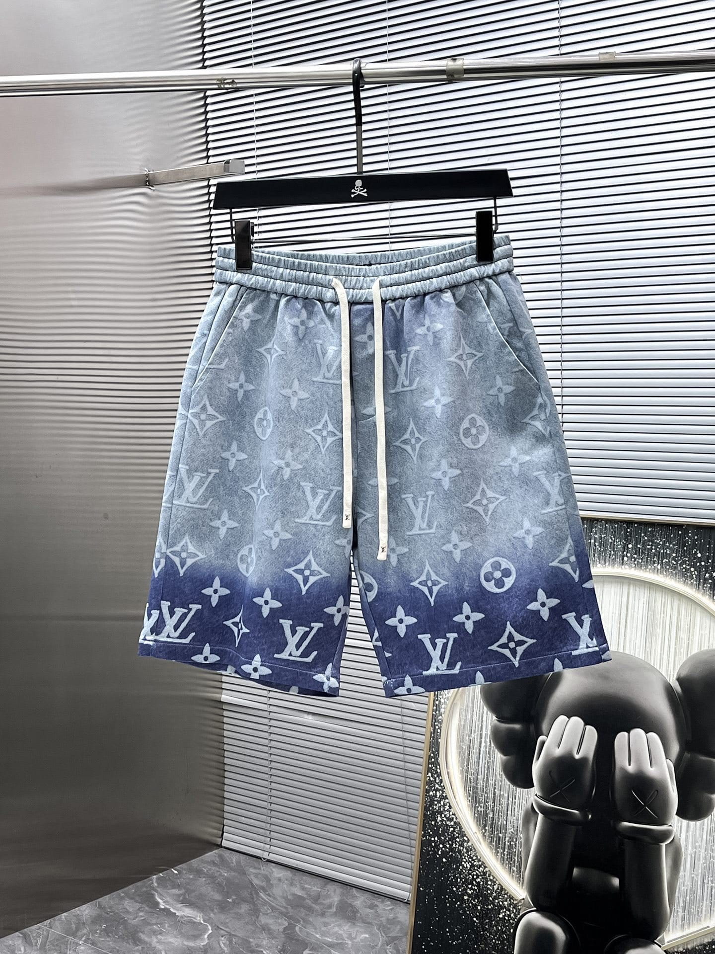Louis Vuitton LV Gradient Monogram Denim Set - Blue Ombré Short-Sleeved Shirt & Shorts Co-ord