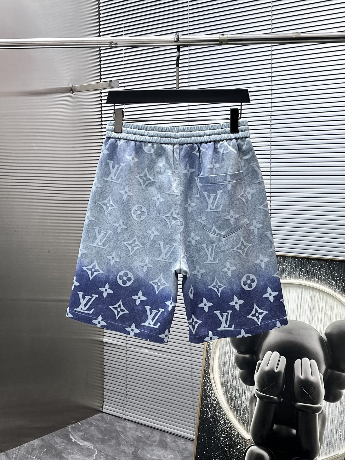 Louis Vuitton LV Gradient Monogram Denim Set - Blue Ombré Short-Sleeved Shirt & Shorts Co-ord