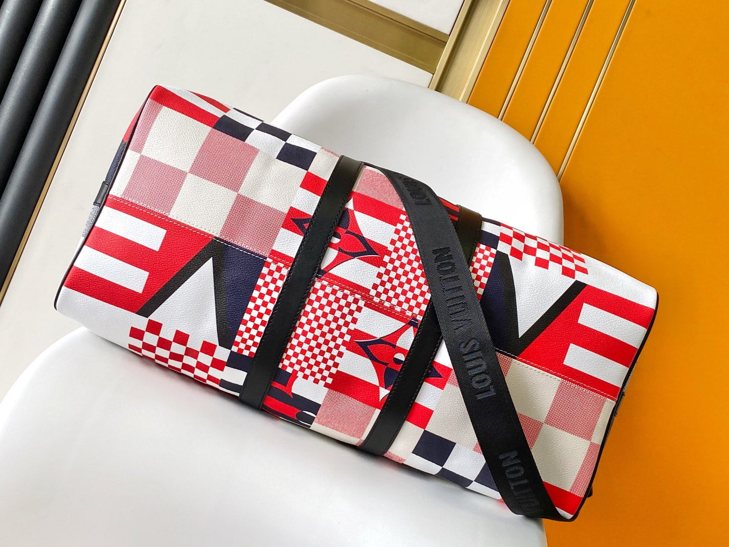 Louis Vuitton LV Keepall Bandoulière 50 Travel Duffle Bag - America's Cup Edition