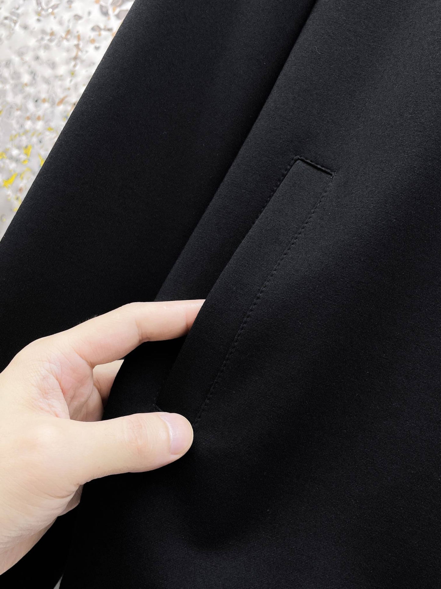 Louis Vuitton LV Logo Patch Technical Jersey Tracksuit Black