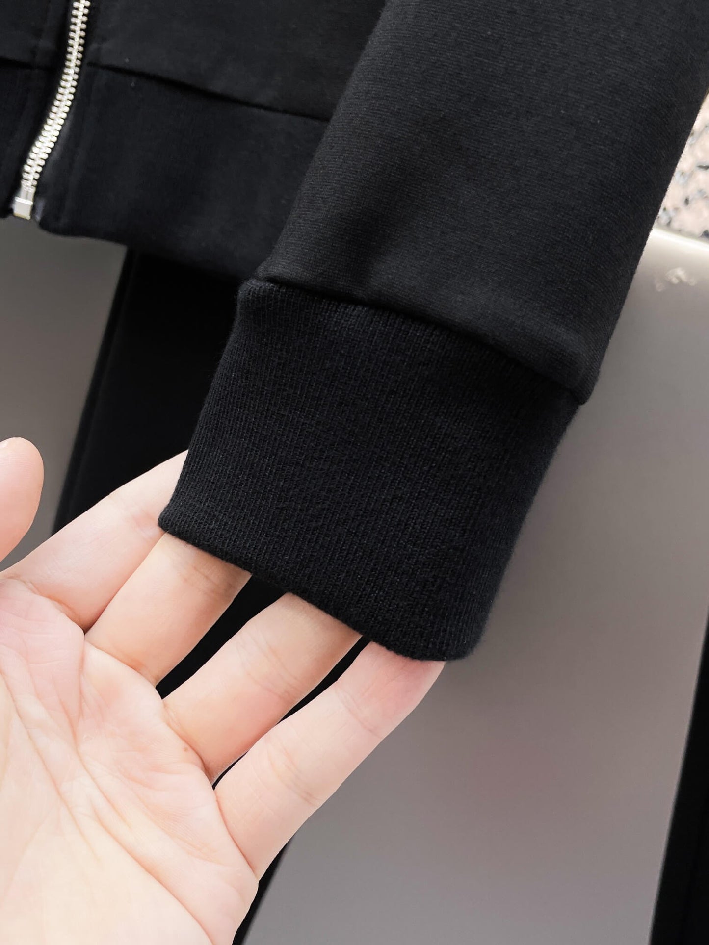 Louis Vuitton LV Logo Patch Technical Jersey Tracksuit Black