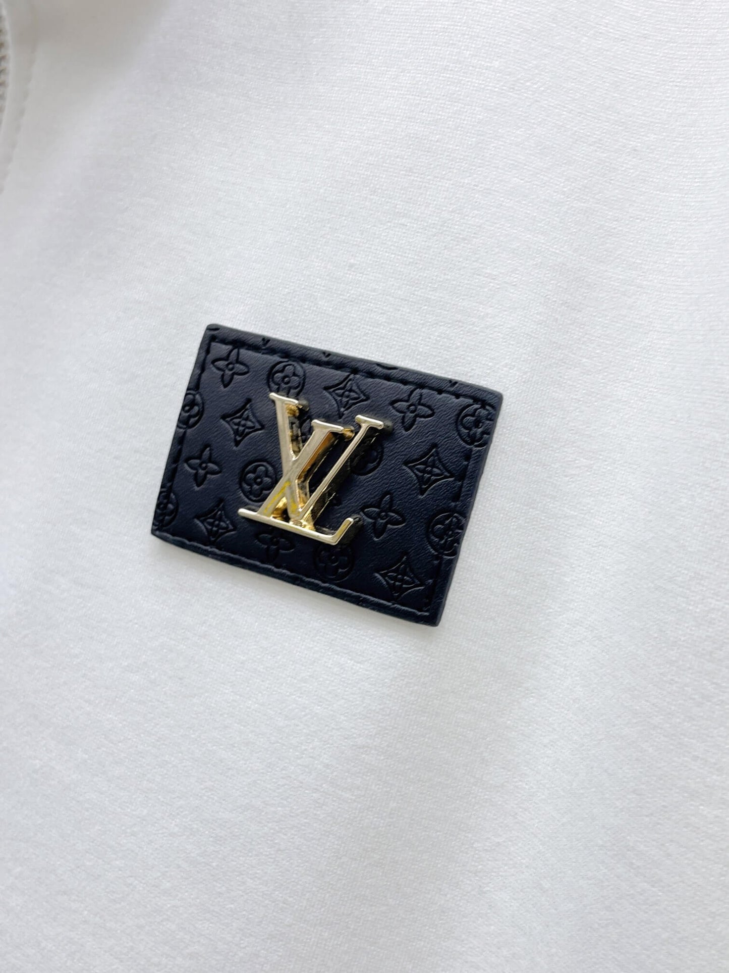 Louis Vuitton LV Logo Patch Technical Jersey Tracksuit White