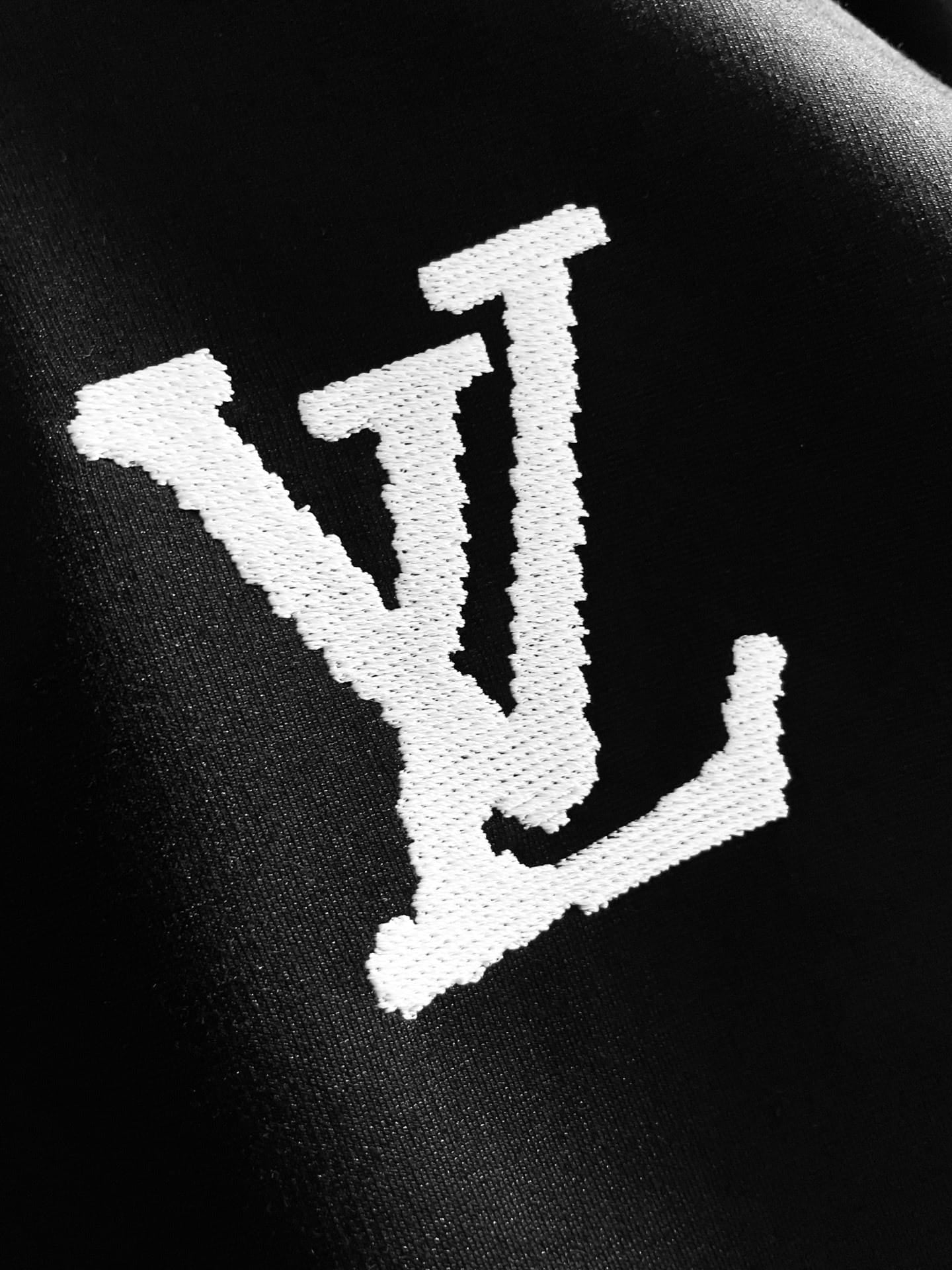 Louis Vuitton LV Men's Graphic Stripe Tracksuit - Black & Light Blue Monogram Knit Set