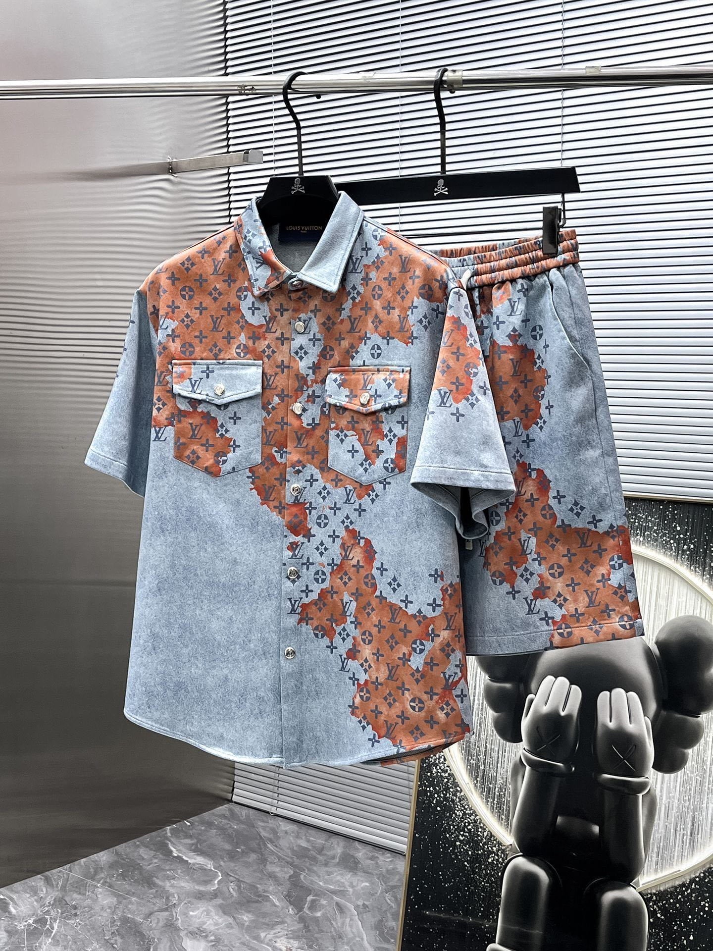 Louis Vuitton LV Monogram Bleach Denim Set