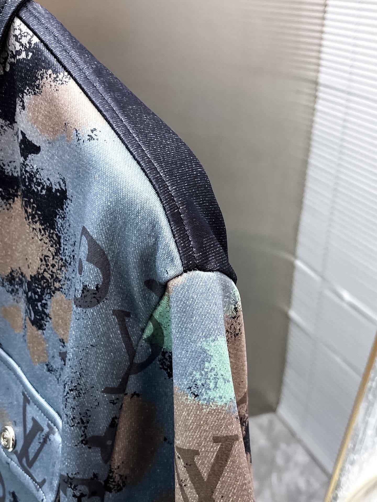 Louis Vuitton LV Monogram Camouflage Denim Short-Sleeved Shirt & Shorts Co-ord Set