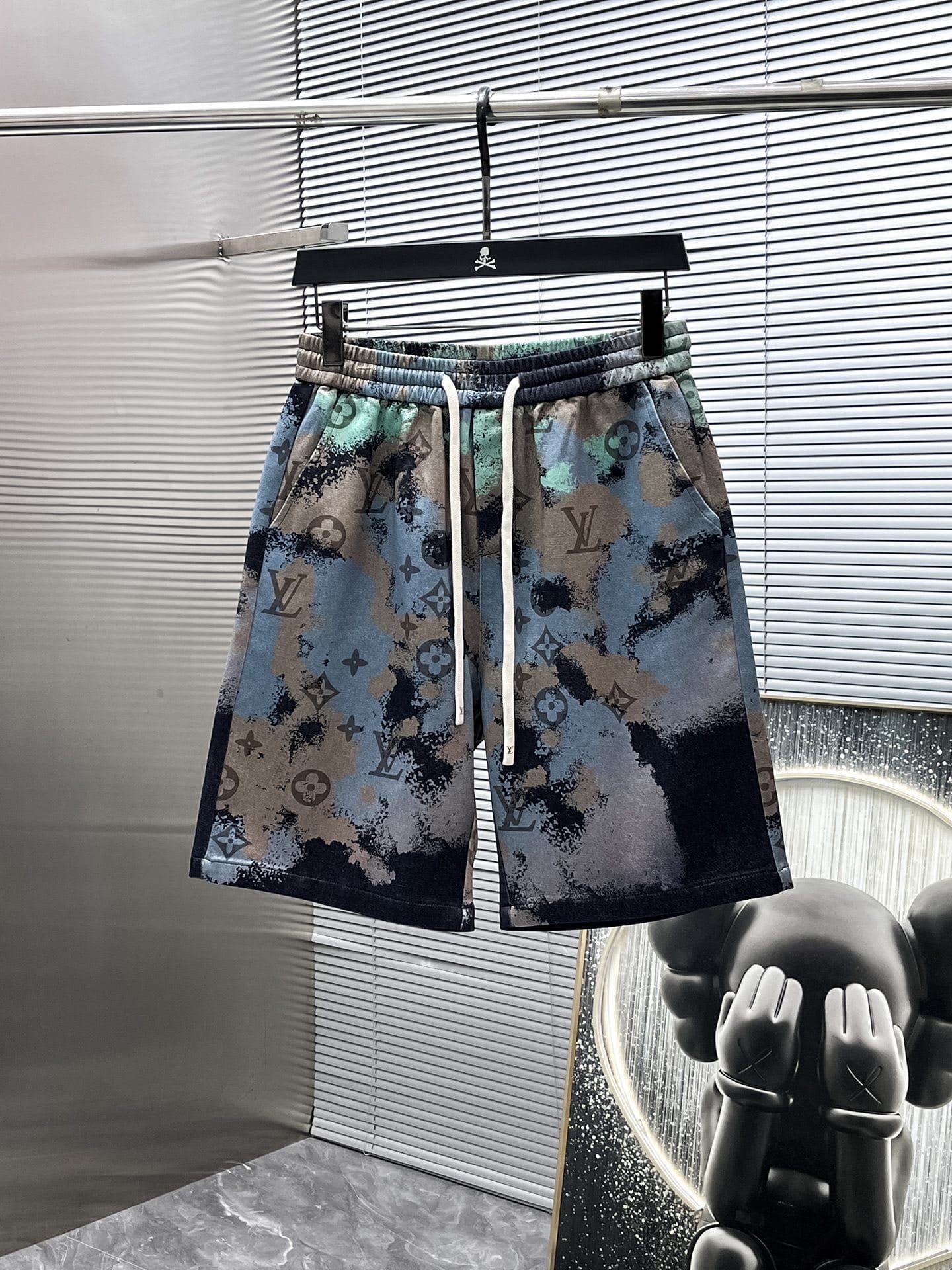 Louis Vuitton LV Monogram Camouflage Denim Short-Sleeved Shirt & Shorts Co-ord Set