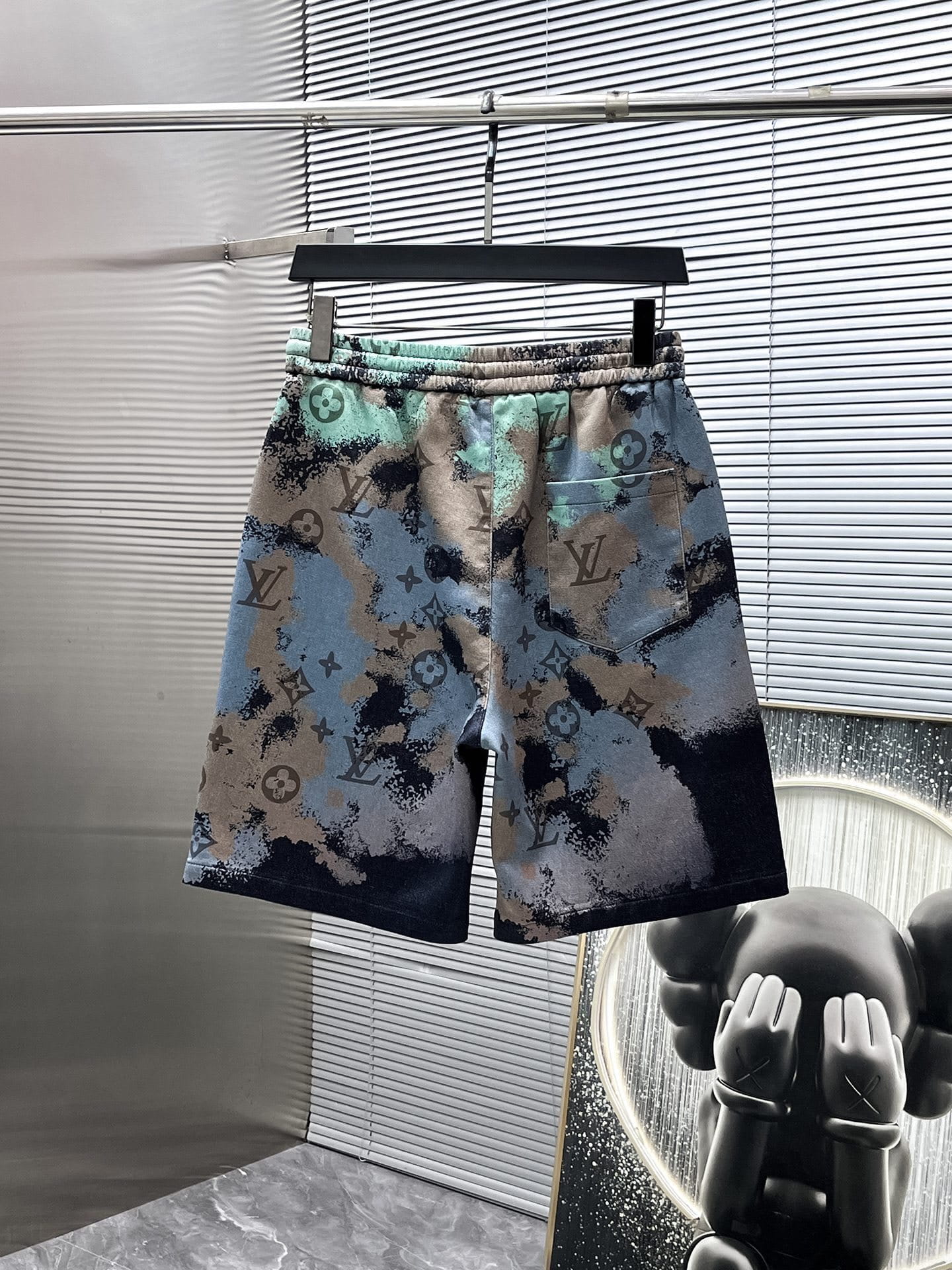 Louis Vuitton LV Monogram Camouflage Denim Short-Sleeved Shirt & Shorts Co-ord Set