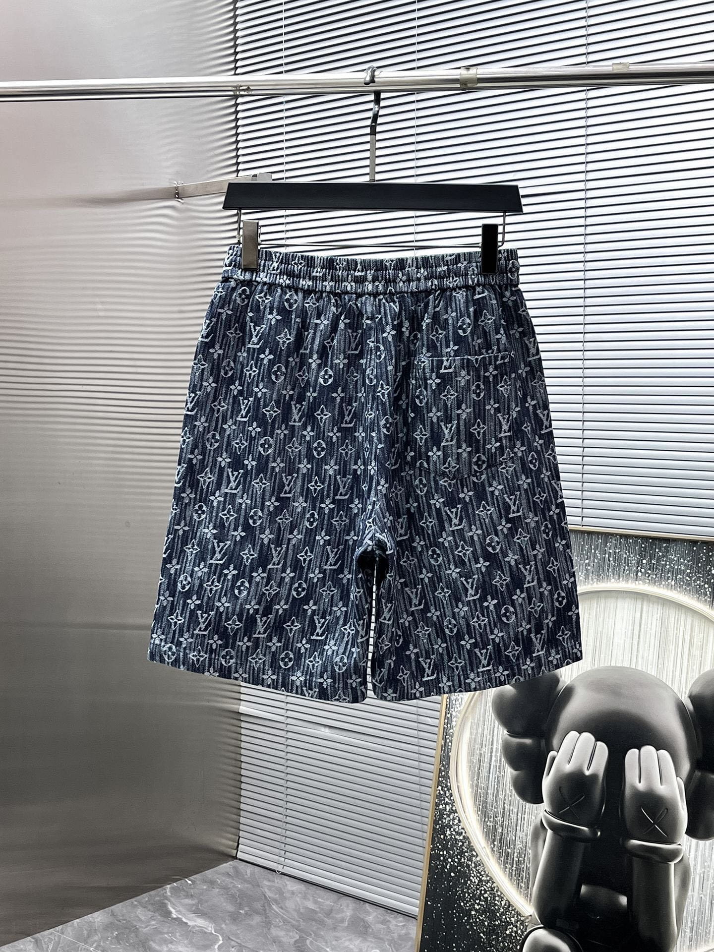Louis Vuitton LV Monogram Denim Short-Sleeved Shirt & Shorts Co-ord Set