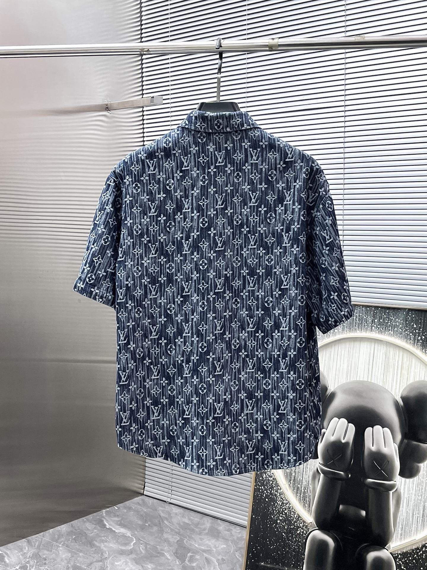 Louis Vuitton LV Monogram Denim Short-Sleeved Shirt & Shorts Co-ord Set