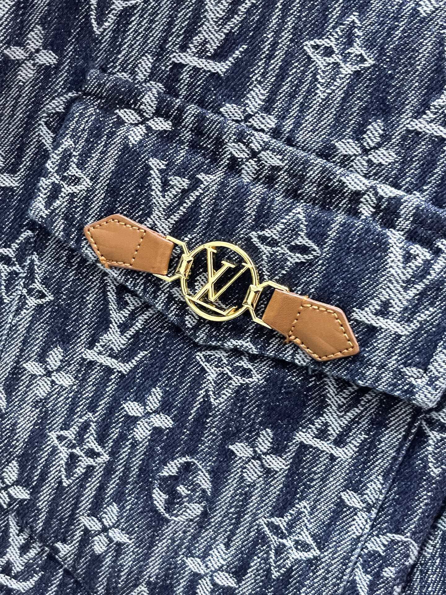 Louis Vuitton LV Monogram Denim Short-Sleeved Shirt & Shorts Co-ord Set