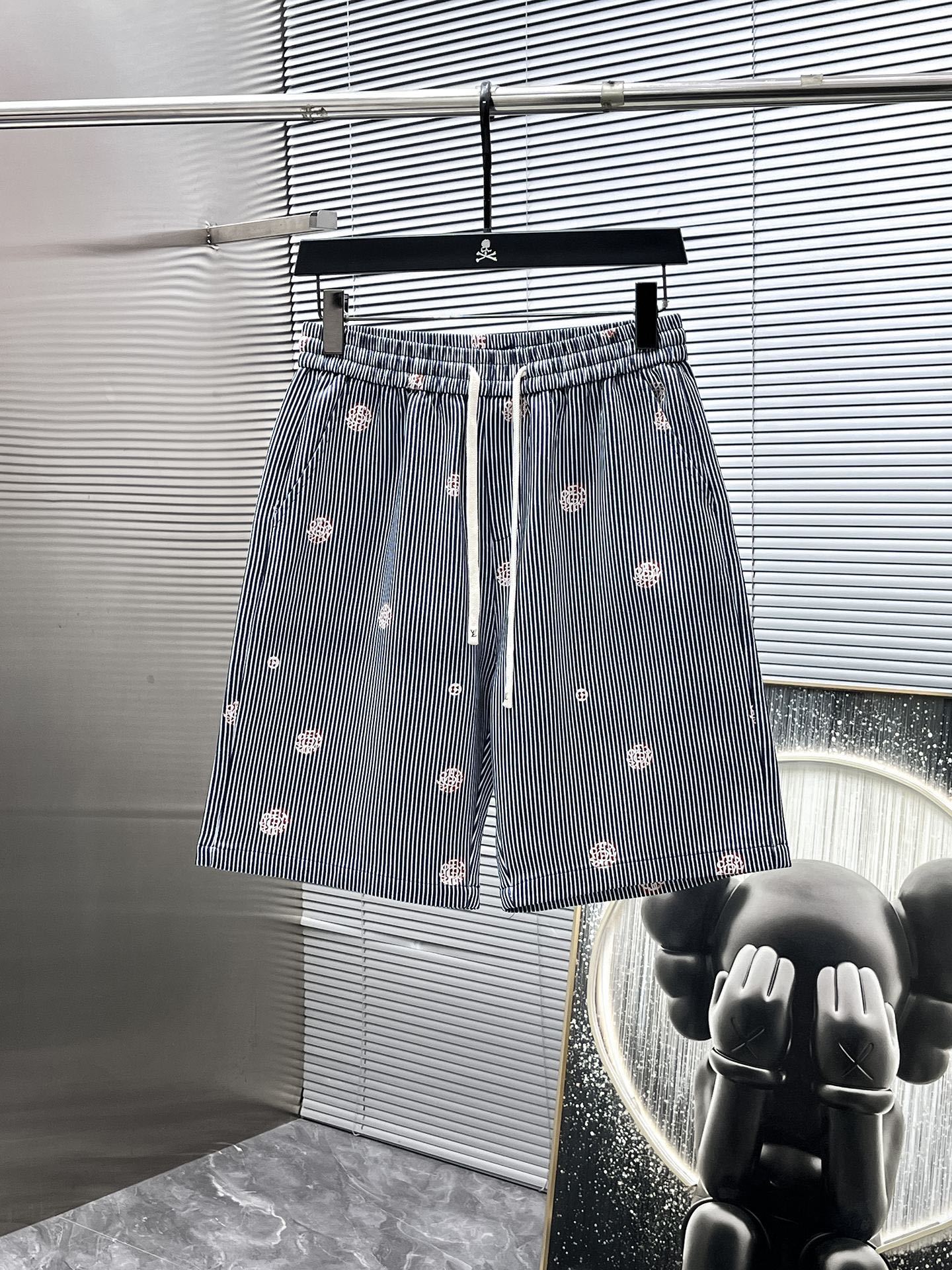 Louis Vuitton LV Monogram Flower Striped Denim Shirt & Shorts Co-ord  Set