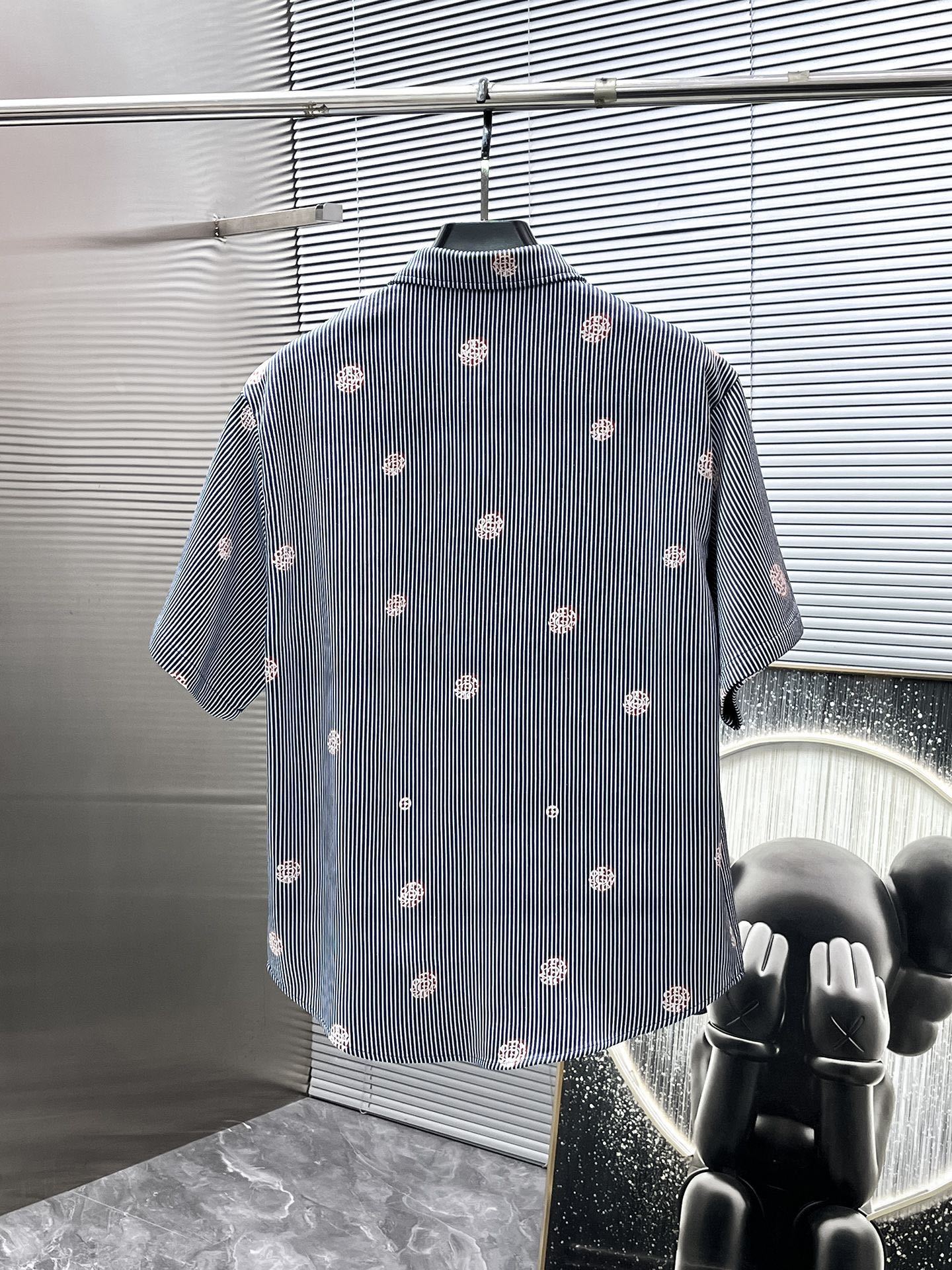 Louis Vuitton LV Monogram Flower Striped Denim Shirt & Shorts Co-ord  Set