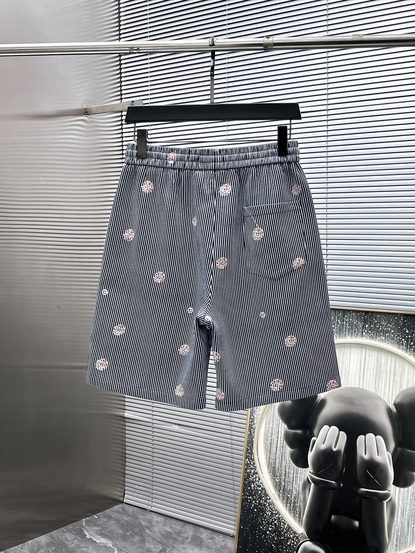 Louis Vuitton LV Monogram Flower Striped Denim Shirt & Shorts Co-ord  Set