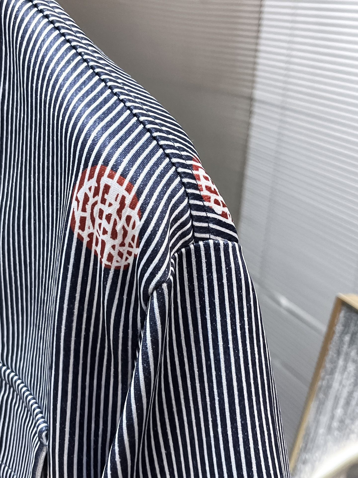 Louis Vuitton LV Monogram Flower Striped Denim Shirt & Shorts Co-ord  Set