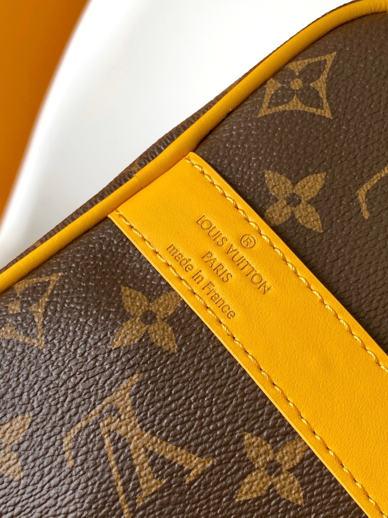 Louis Vuitton LV Monogram Macassar Keepall Bandoulière 35 Travel