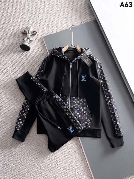 Louis Vuitton LV Multicolor Monogram Tracksuit - Black Graphic