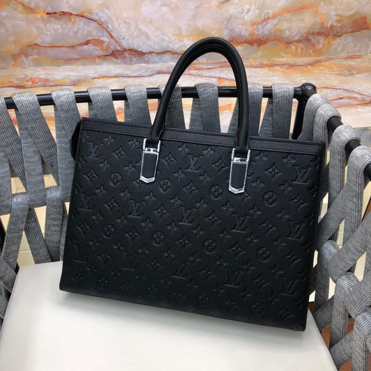 Louis Vuitton LV OnTheGo PM Slim Briefcase - Black Empreinte Leather