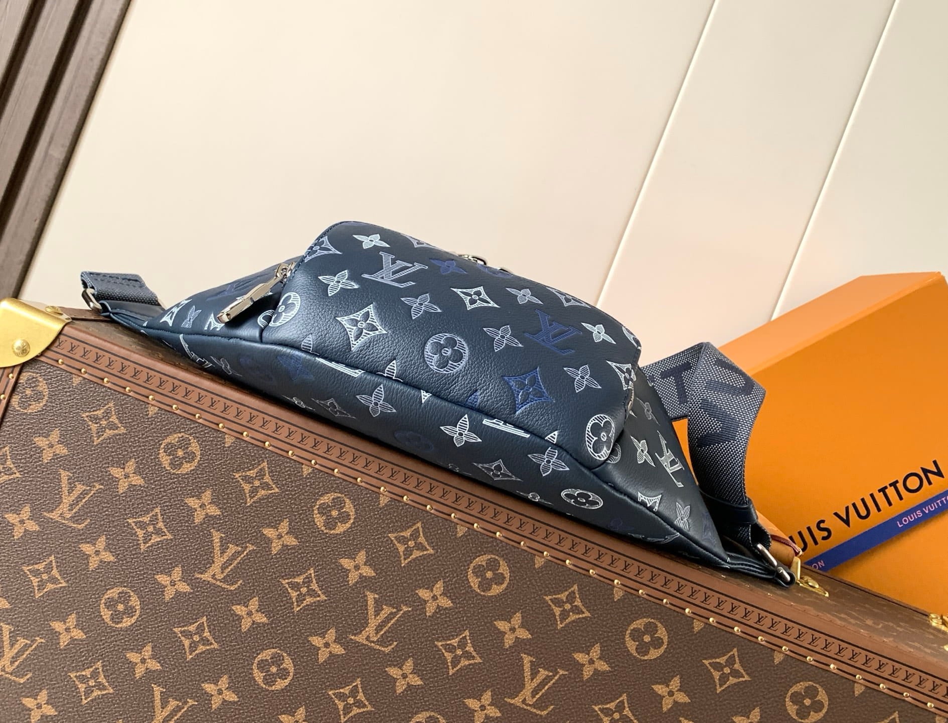 Louis Vuitton LV Rush Bumbag - Navy Blue Monogram Heritage Canvas