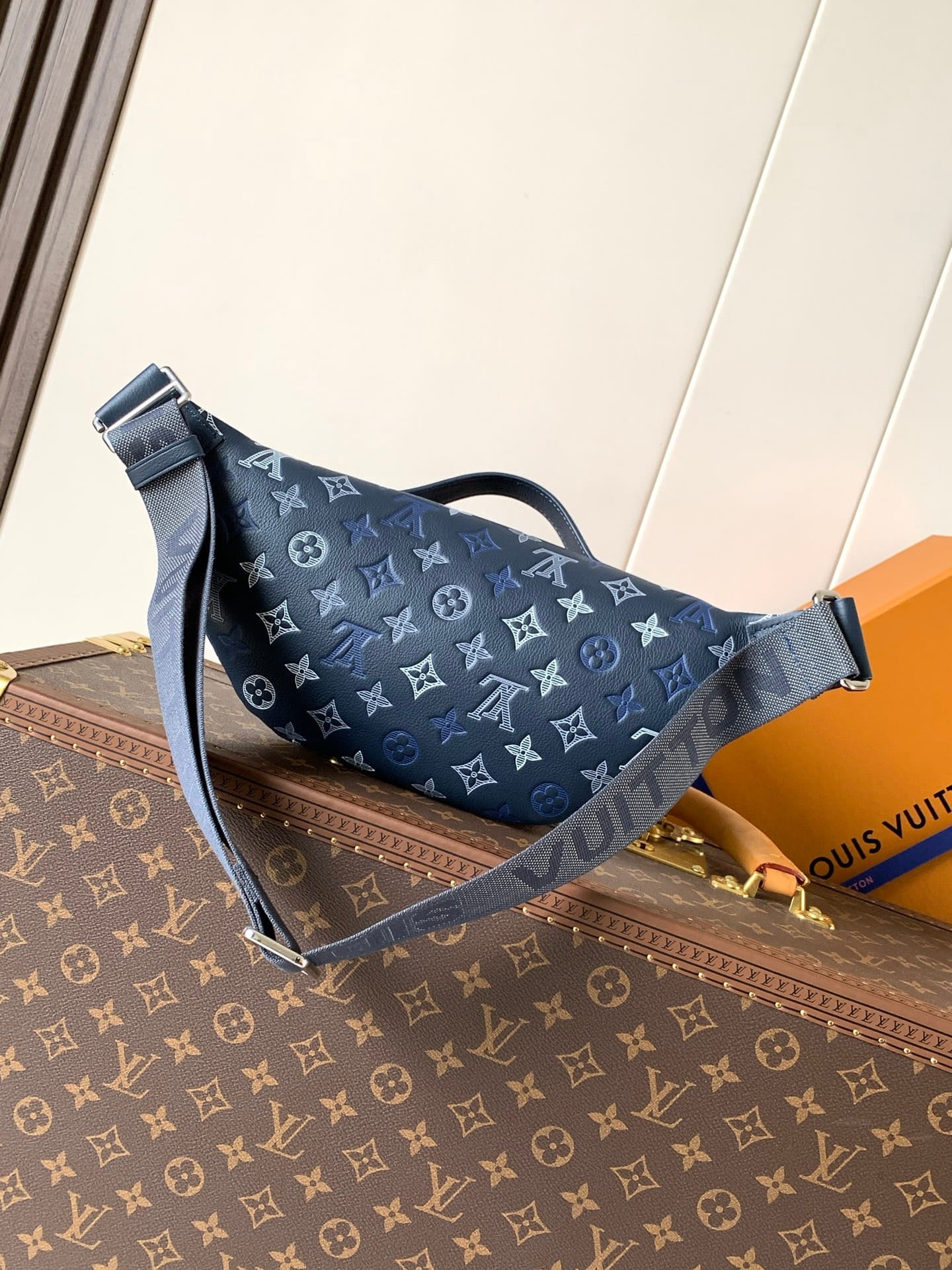 Louis Vuitton LV Rush Bumbag - Navy Blue Monogram Heritage Canvas