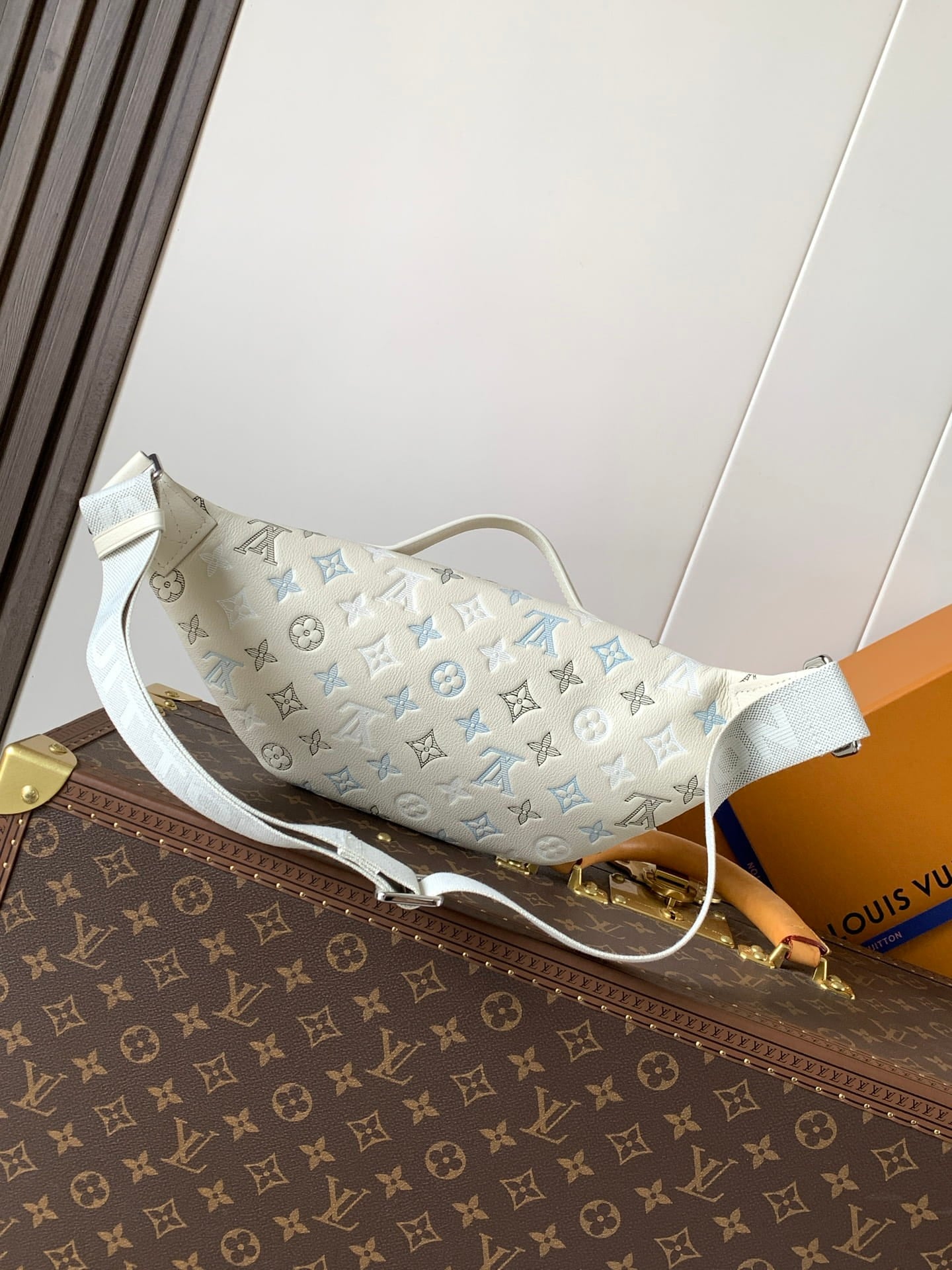 Louis Vuitton LV Rush Bumbag - White Monogram Heritage Canvas Belt Bag