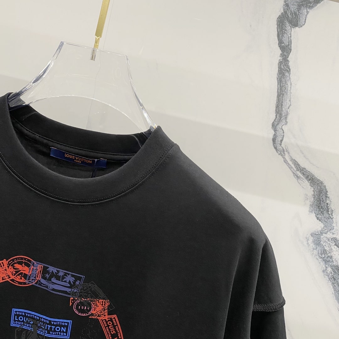 Louis Vuitton LV Stamps T-Shirt – Black