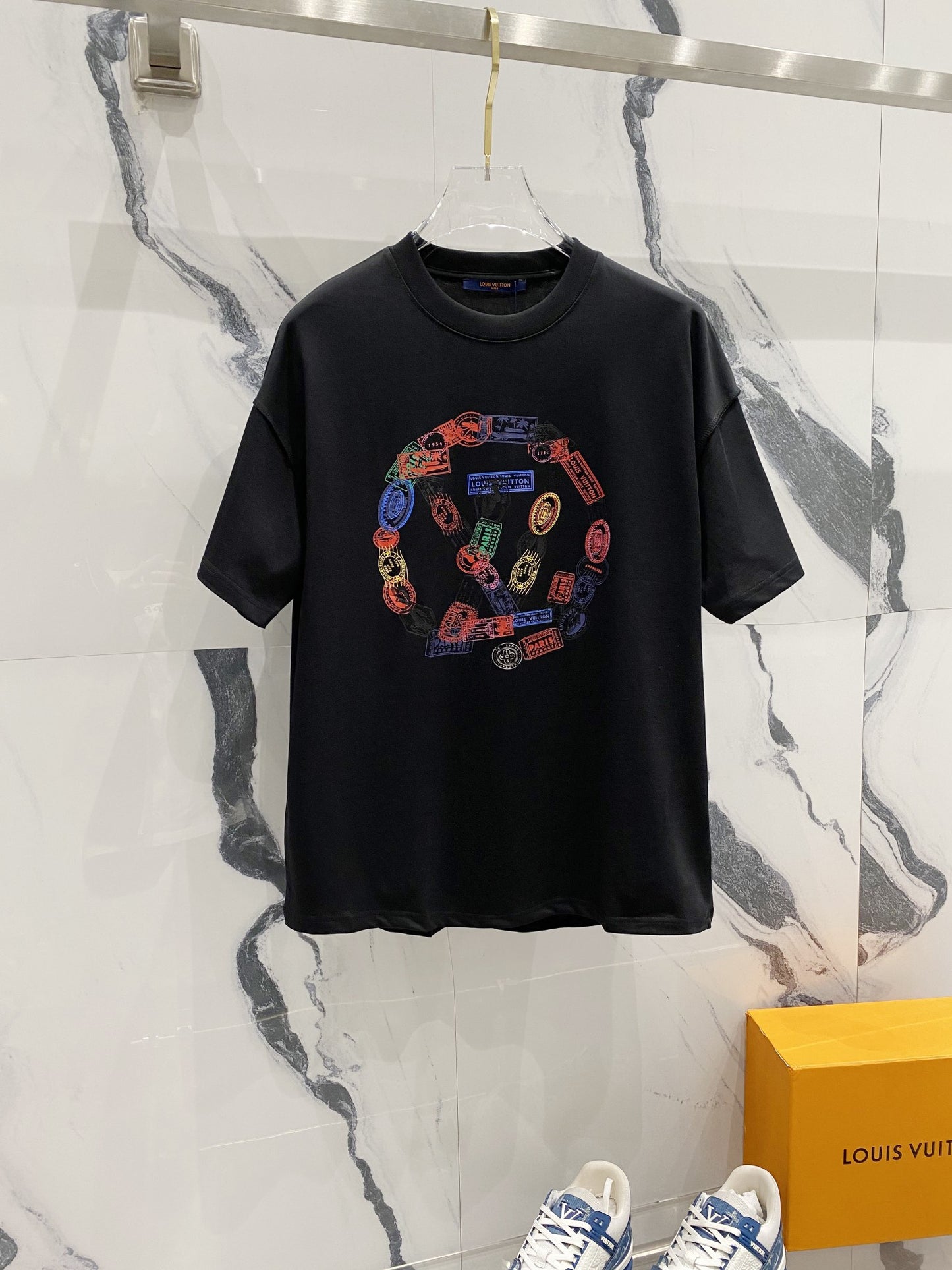 Louis Vuitton LV Stamps T-Shirt – Black