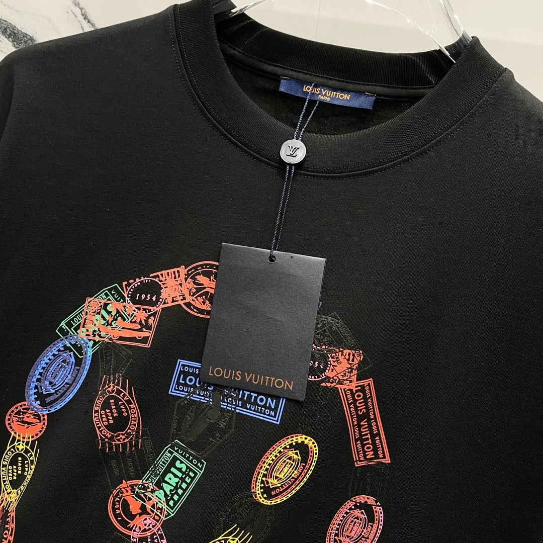 Louis Vuitton LV Stamps T-Shirt – Black