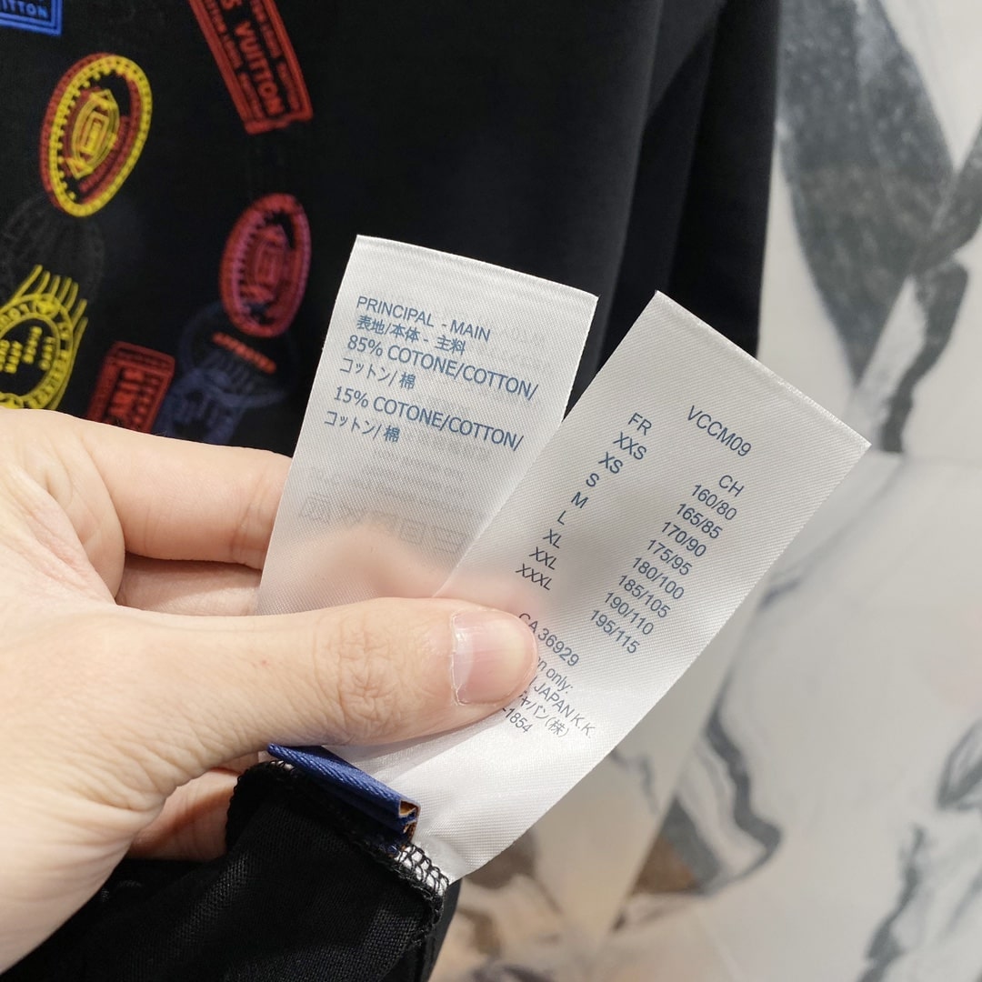 Louis Vuitton LV Stamps T-Shirt – Black