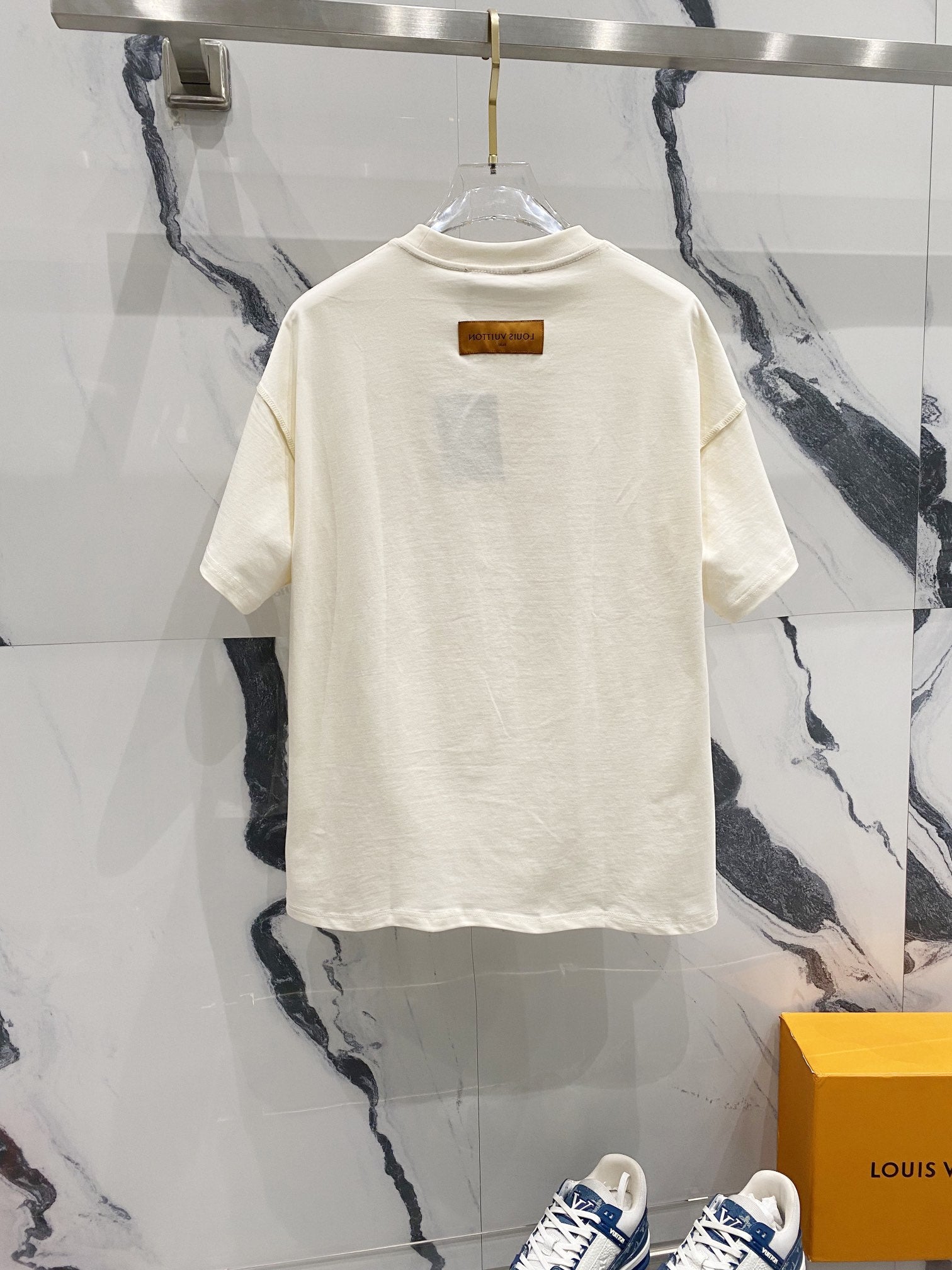 Louis Vuitton LV Stamps T-Shirt – Milk / Off-White – Hollo Shoe