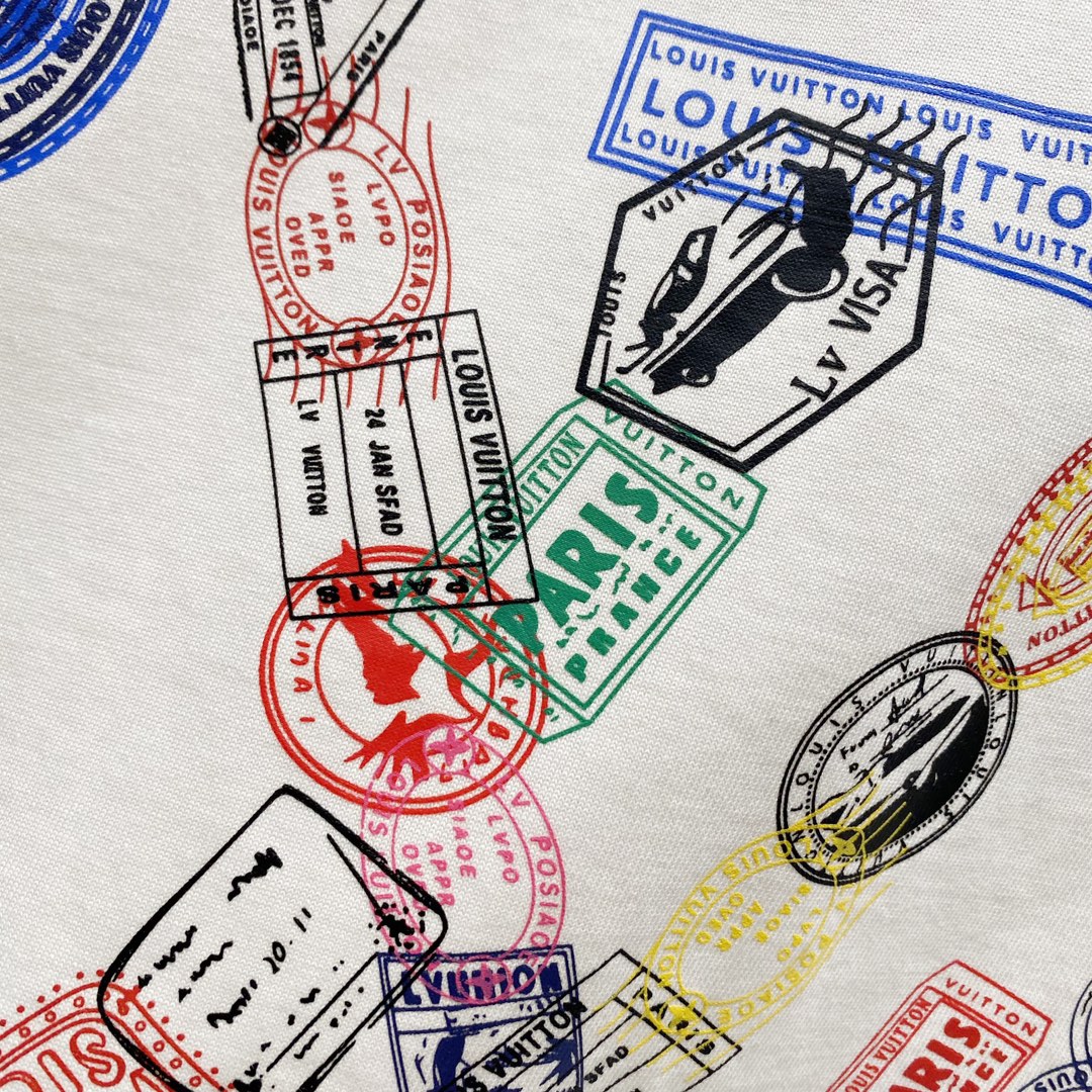 Louis Vuitton LV Stamps T-Shirt – Milk / Off-White