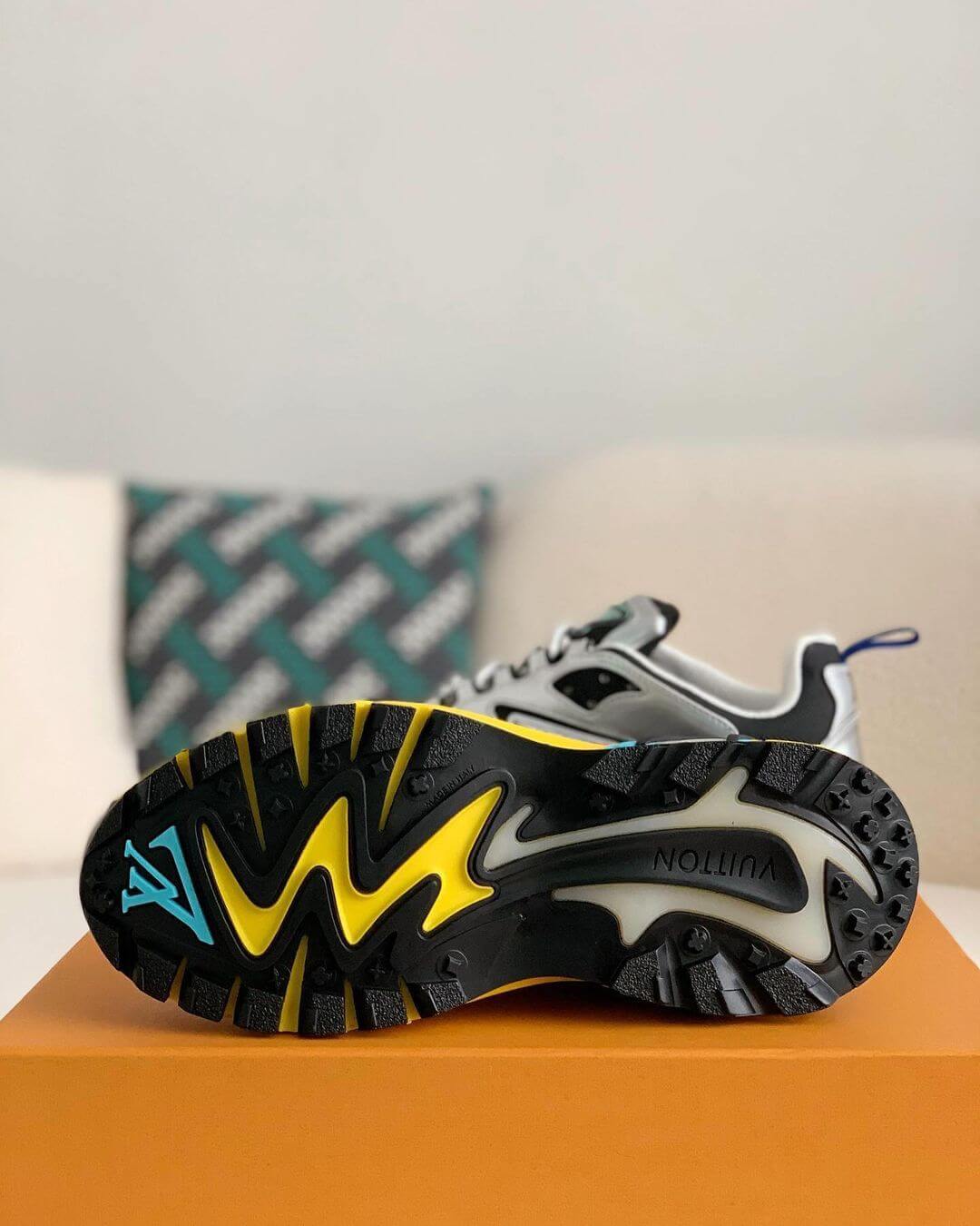 Louis Vuitton LV Trainer – Blue Damier Denim & Grained Leather