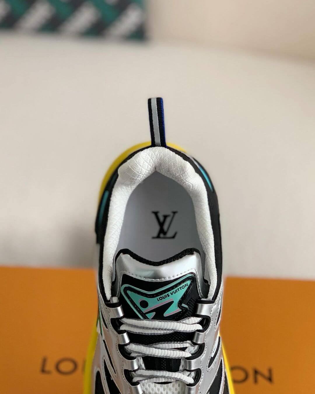 Louis Vuitton LV Trainer – Blue Damier Denim & Grained Leather