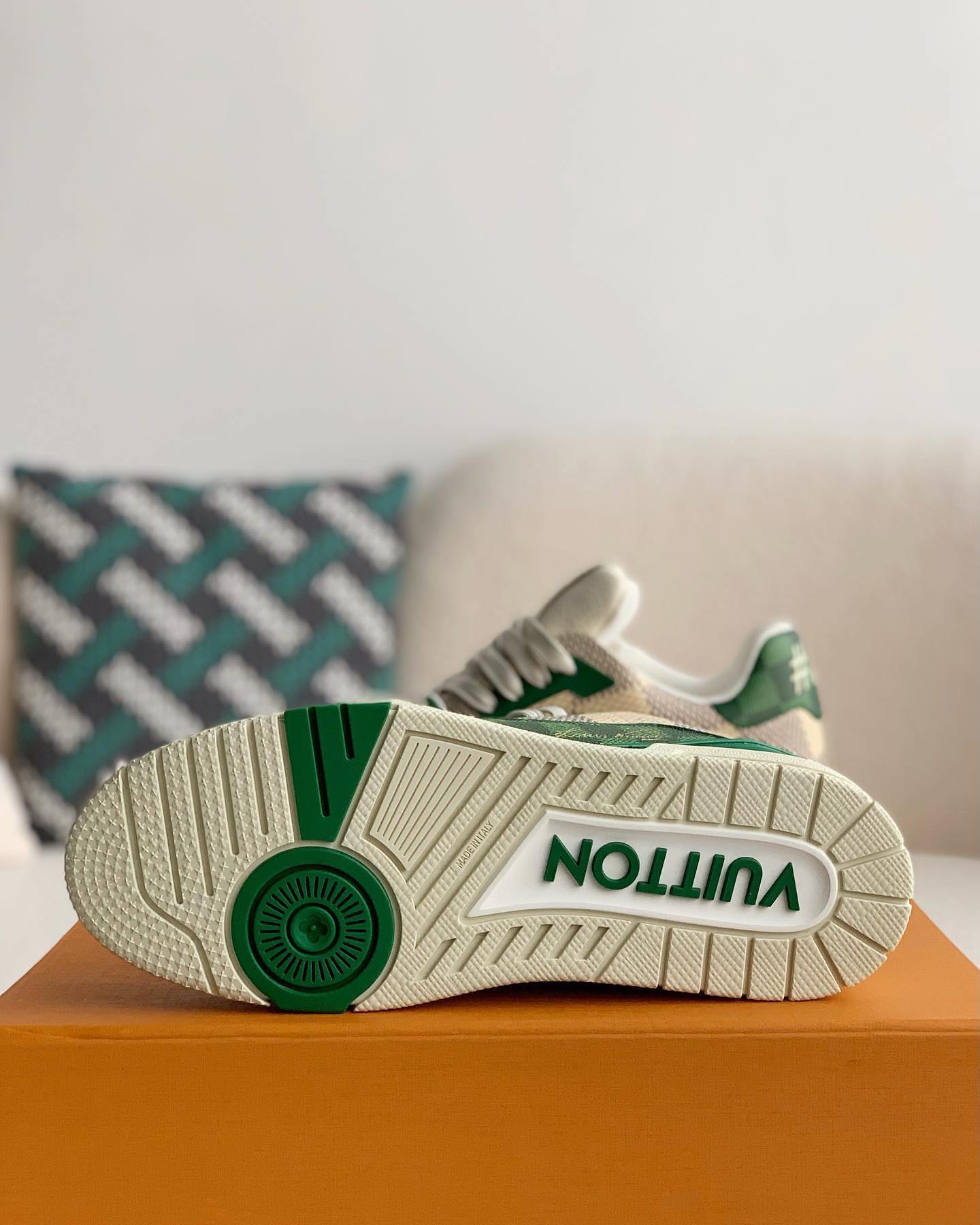 Louis Vuitton LV Sneaker ‚Weiß Grün‘