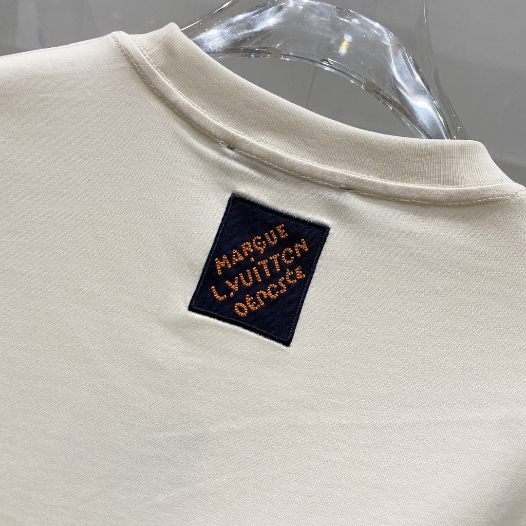 Louis Vuitton LVERS Damier Script T-Shirt – Cream / Off-White (Pharrell Williams SS24)