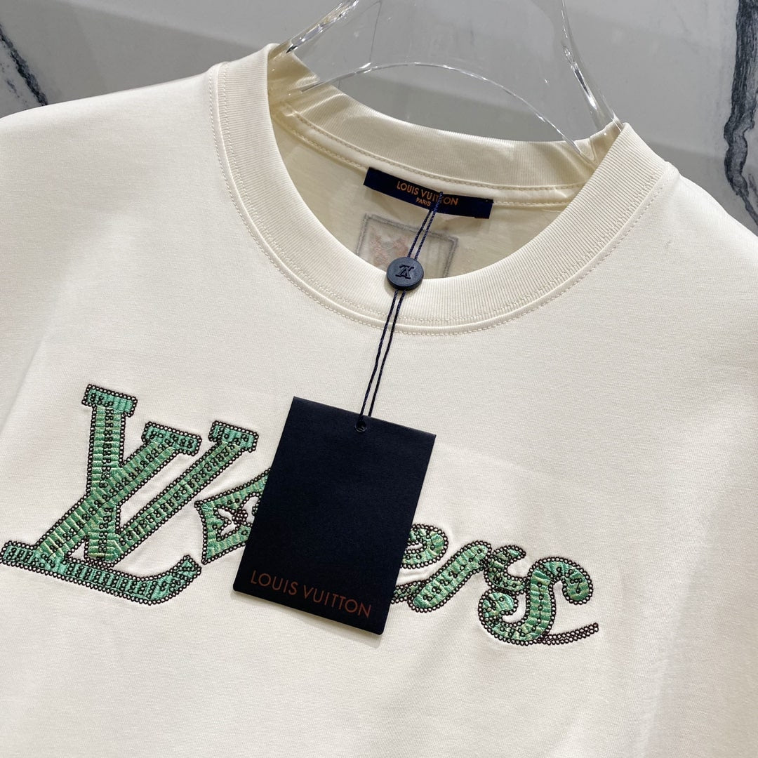 Louis Vuitton LVERS Damier Script T-Shirt – Cream / Off-White (Pharrell Williams SS24)