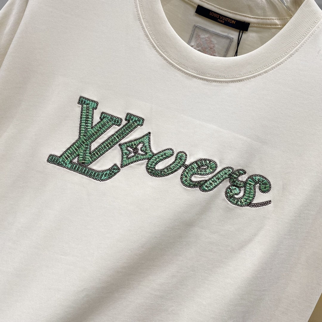 Louis Vuitton LVERS Damier Script T-Shirt – Cream / Off-White (Pharrell Williams SS24)