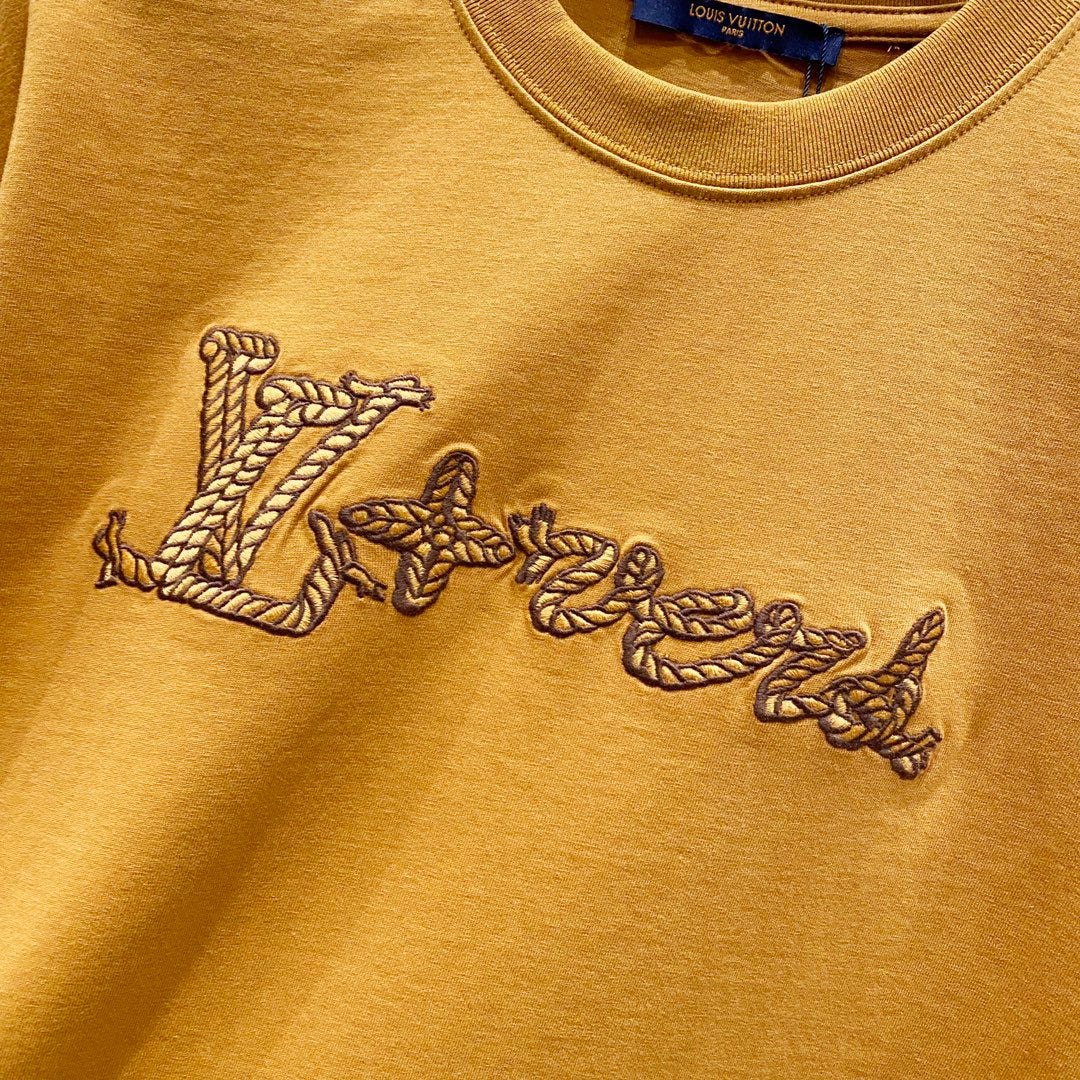 Louis Vuitton LVERS Rope Script T-Shirt – Ocra (SS24 Pharrell Williams)