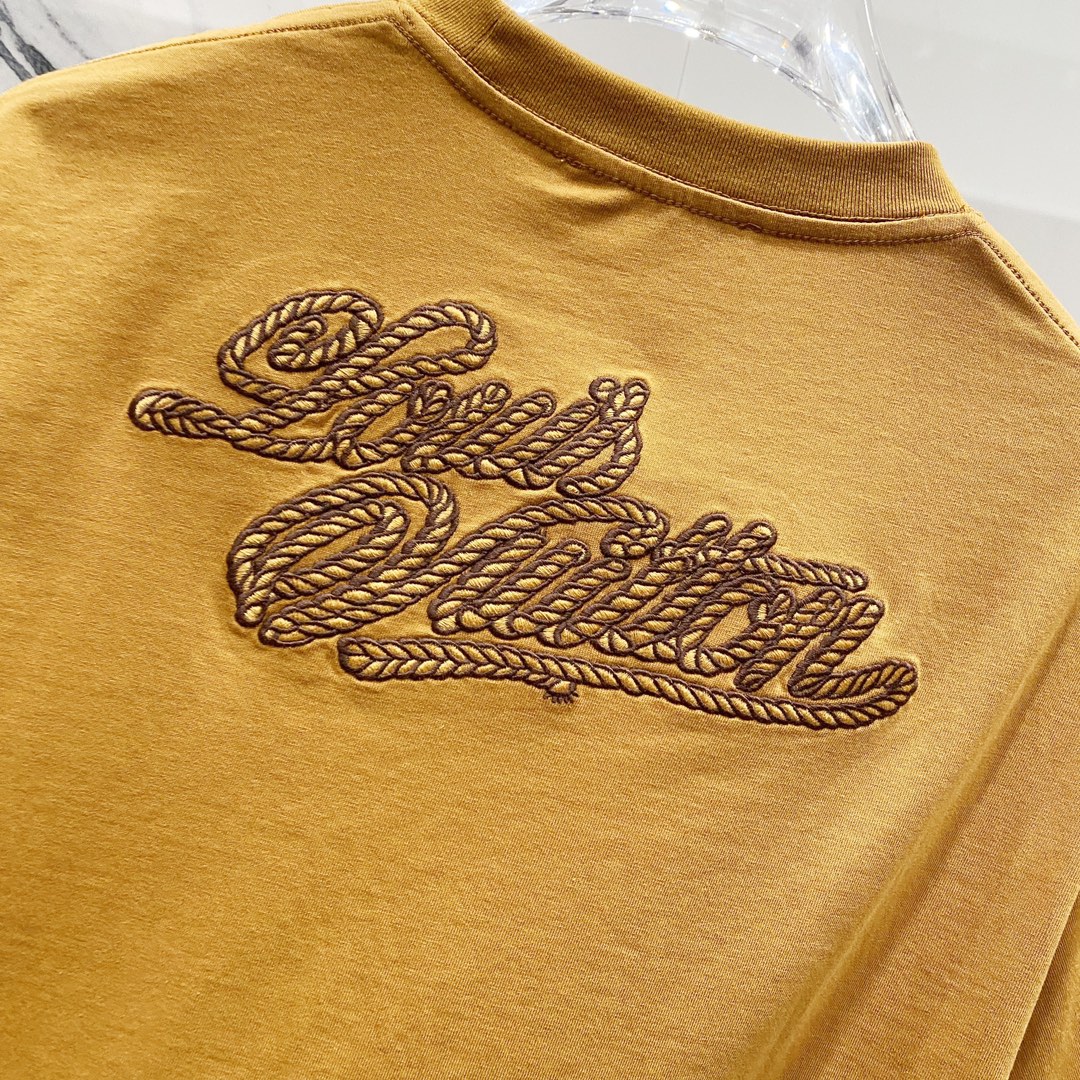 Louis Vuitton LVERS Rope Script T-Shirt – Ocra (SS24 Pharrell Williams)