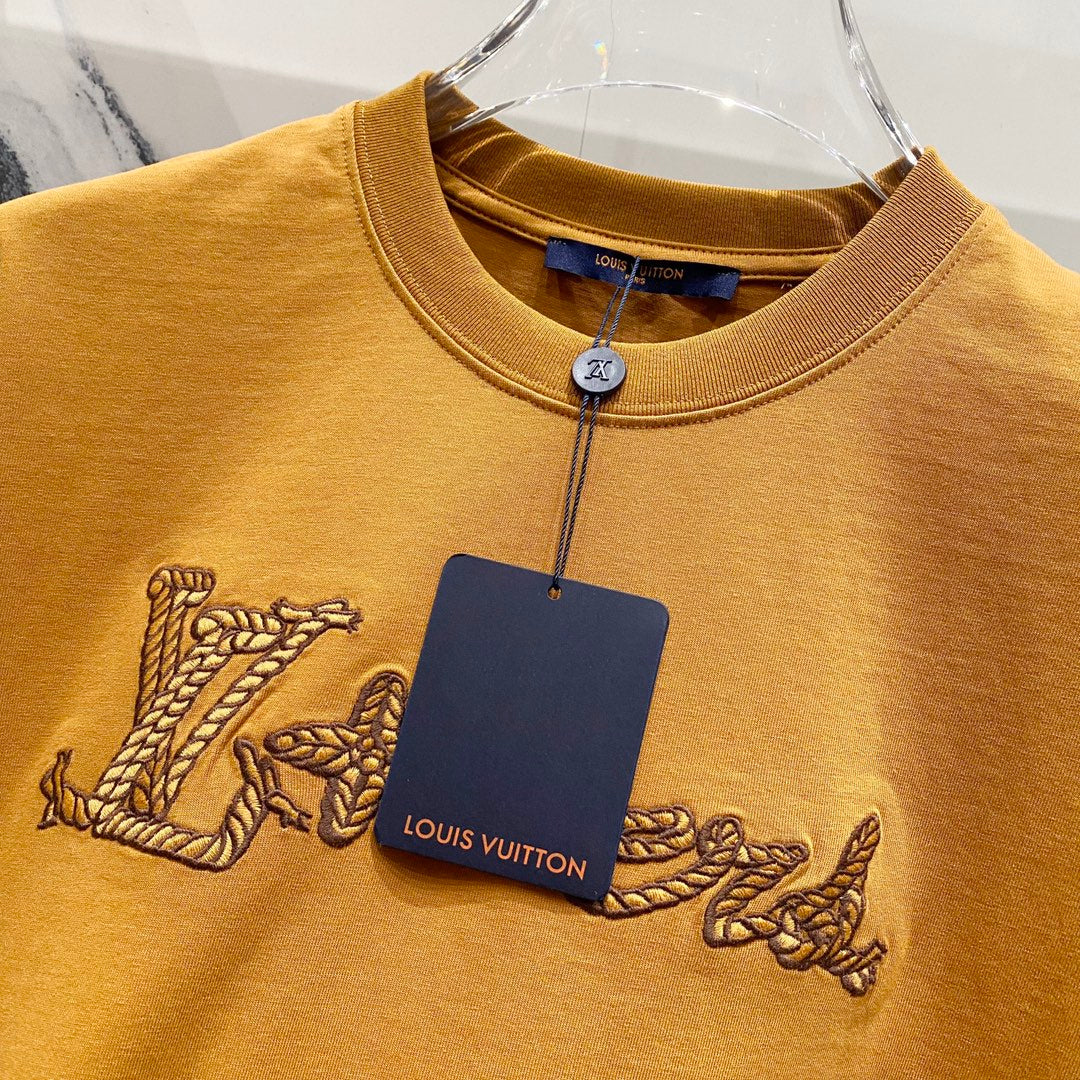 Louis Vuitton LVERS Rope Script T-Shirt – Ocra (SS24 Pharrell Williams)