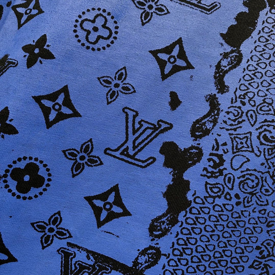 Louis Vuitton Monogram Bandana T-Shirt – Black & Royal Blue