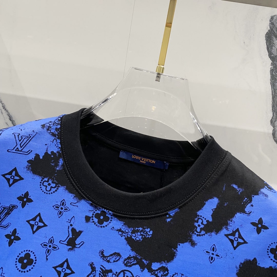Louis Vuitton Monogram Bandana T-Shirt – Black & Royal Blue