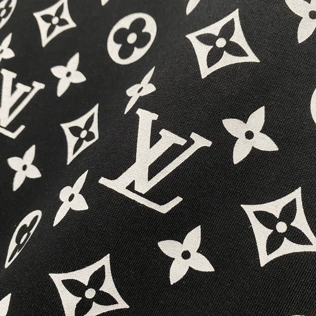 Louis Vuitton Monogram Bleach T-Shirt – Black & Red