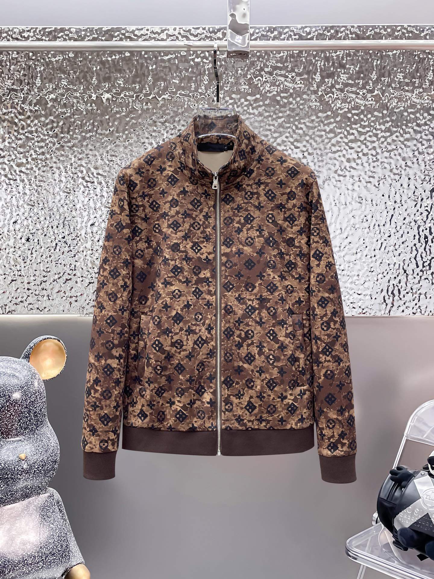 Louis Vuitton Monogram Bleached Effect Tracksuit Brown