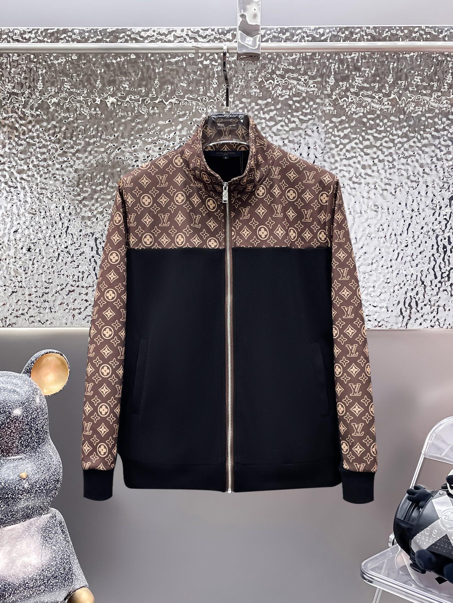 Louis Vuitton Monogram Block Technical Jersey Tracksuit Black